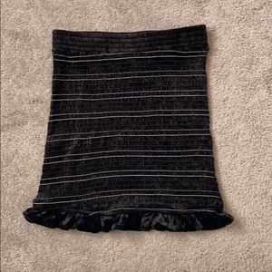 Fitted Satin Mini Skirt